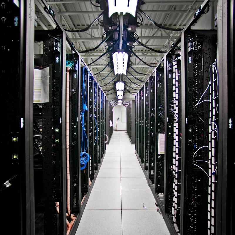 electrical room that contains a network infrastructure and telecommunications