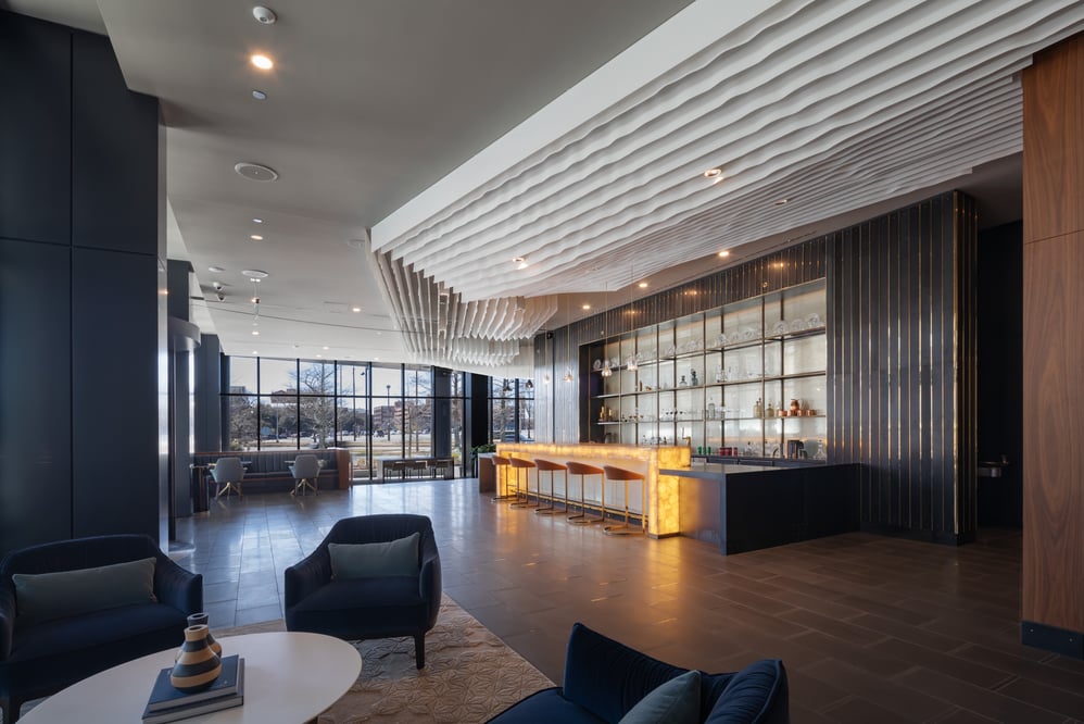 modern interior with natural lighting and contemporary architecture