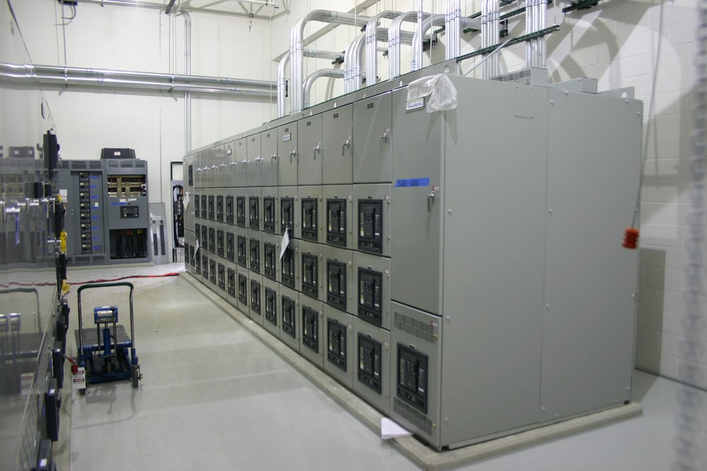 lineup view of electrical panels